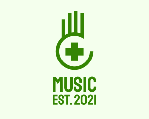Pharmacy - Medical Hand Cross logo design
