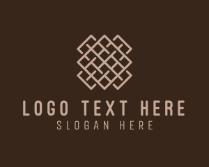 Fibre - Woven Textile Pattern logo design