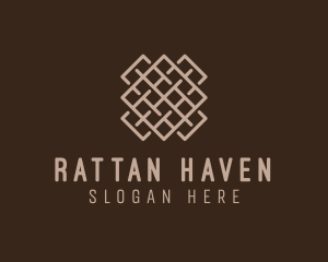 Rattan - Woven Textile Pattern logo design