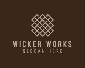 Wicker - Woven Textile Pattern logo design
