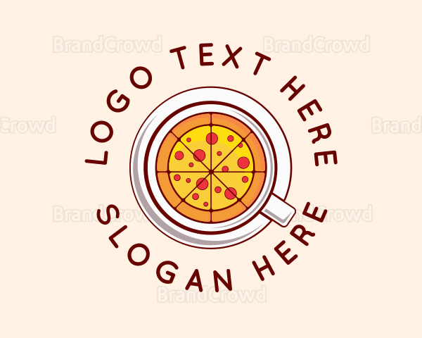 Pizza Restaurant Dish Logo