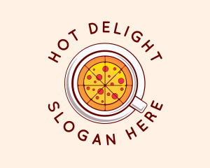 Pizza Restaurant Dish logo design