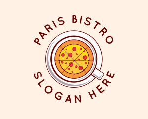 Pizza Restaurant Dish logo design