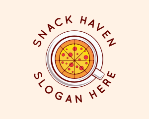 Pizza Restaurant Dish logo design