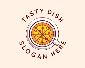 Dish - Pizza Restaurant Dish logo design