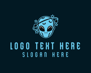 Video Game - Space Galaxy Alien logo design