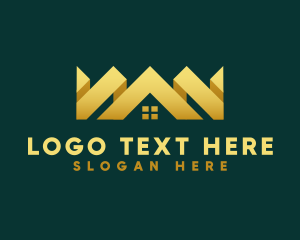 Home Developer - Golden Residential Realty logo design