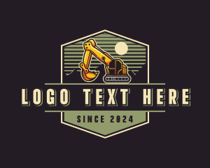 Heavy Duty - Industrial Excavator Machinery logo design