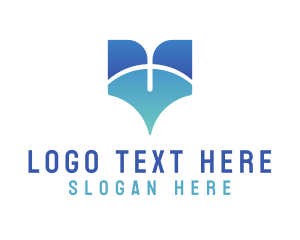 Social Media - Modern Blue Letter V logo design