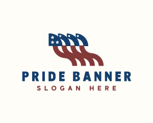 American Flag Patriot logo design