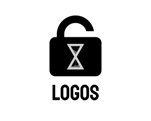 Hourglass Security Lock  Logo