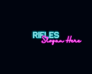 Neon Decoration Wordmark Logo