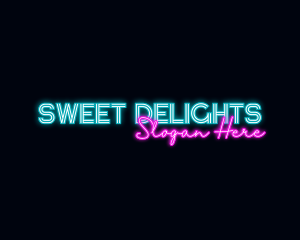 Neon Decoration Wordmark Logo