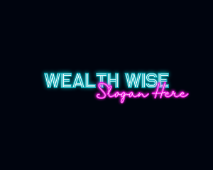 Neon Decoration Wordmark Logo