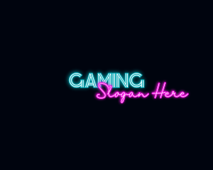 Neon Decoration Wordmark Logo