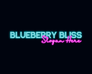 Neon Decoration Wordmark logo design