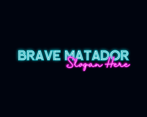 Neon Decoration Wordmark logo design