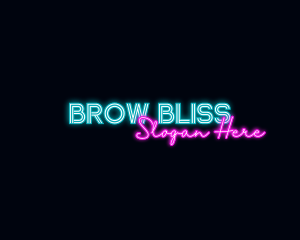 Neon Decoration Wordmark logo design