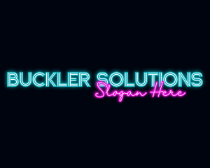 Neon Decoration Wordmark logo design