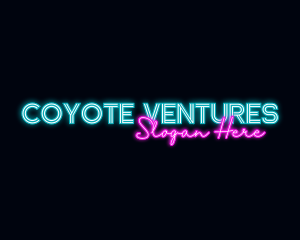 Neon Decoration Wordmark logo design