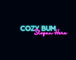 Neon Decoration Wordmark logo design