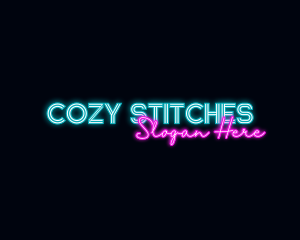 Neon Decoration Wordmark logo design