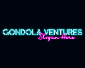 Neon Decoration Wordmark logo design