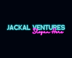 Neon Decoration Wordmark logo design