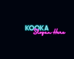 Neon Decoration Wordmark logo design