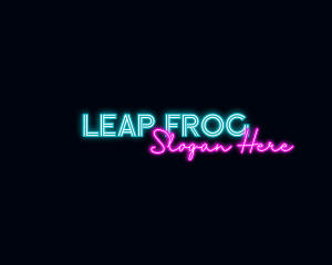 Neon Decoration Wordmark logo design