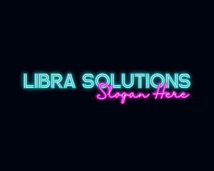 Neon Decoration Wordmark logo design