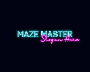 Neon Decoration Wordmark logo design