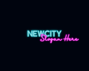 Neon Decoration Wordmark logo design