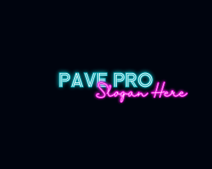 Neon Decoration Wordmark logo design