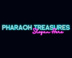 Neon Decoration Wordmark logo design