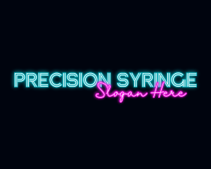 Neon Decoration Wordmark logo design