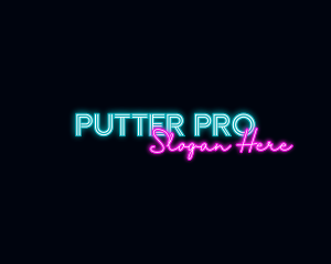 Neon Decoration Wordmark logo design