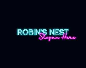 Neon Decoration Wordmark logo design