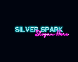 Neon Decoration Wordmark logo design