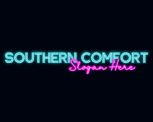 Neon Decoration Wordmark logo design