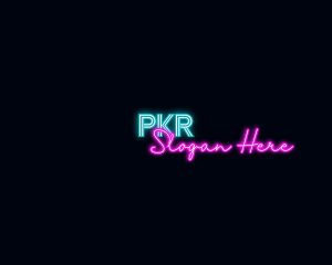 Neon Decoration Wordmark logo design