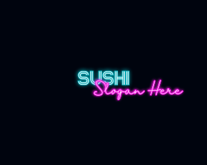 Neon Decoration Wordmark logo design