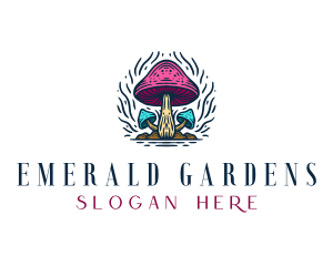 Mushroom Plan Garden logo design