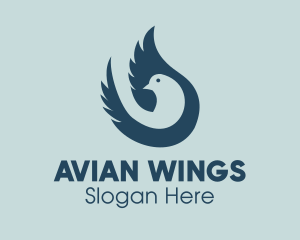 Blue Dove Wings logo design