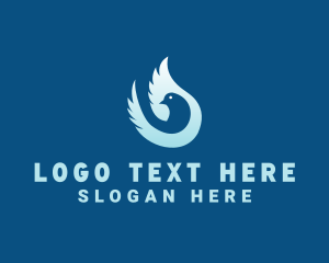 Wing - Blue Dove Wings logo design