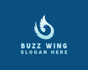 Blue Dove Wings logo design