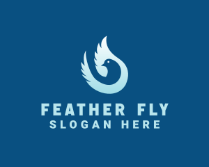 Blue Dove Wings logo design