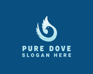 Blue Dove Wings logo design