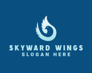 Blue Dove Wings logo design