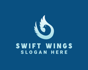 Blue Dove Wings logo design